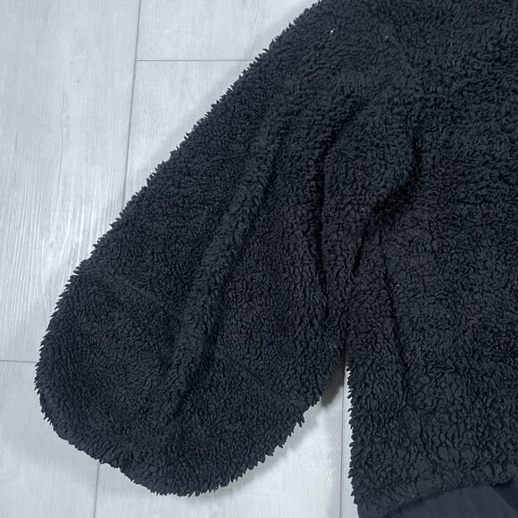 Lululemon Women's M/L Warmth Restore Long Pullover Black Sherpa Fuzzy Winter - Picture 4 of 15